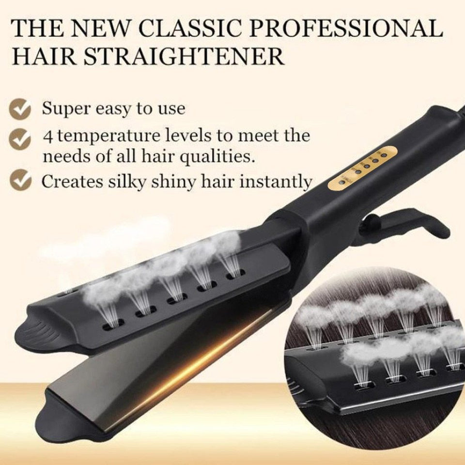 CERAMIC TOURMALINE IONIC FLAT IRON HAIR STRAIGHTENER - Etrendpro